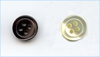 頑丈な特殊樹脂使用 ワイシャツ用V-SHOCKボタン 80ヶ入り